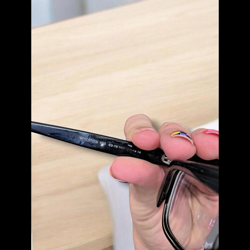 Warby Parker Eyeglasses Frame Winston 100 Black Mens Womens 49[]19 140 #4803 - Picture 5 of 5